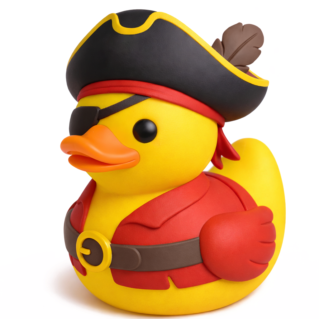 Quack Sparrow rubber duck