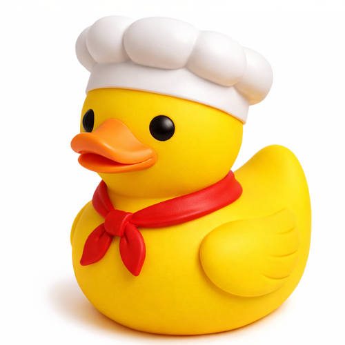 Chef Quack Ramsey rubber duck
